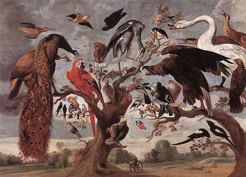 Jan Van Kessel Mockery of the Owl oil painting image